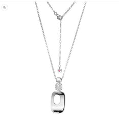 Silver Triple Drop Necklace