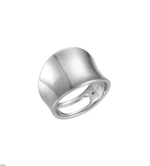 Silver Rhodium Plated Ring- Size 8