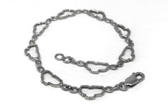 Small Silver Lake Tahoe Outline Bracelet- 7"