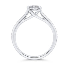 14 Karat White Gold Diamond Engagement Ring- Special Order Only