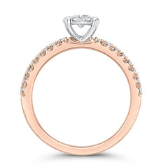 14 Karat Rose Gold Diamond Engagement Ring- Special Order Only
