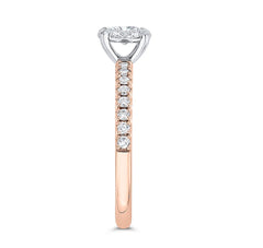 14 Karat Rose Gold Diamond Engagement Ring- Special Order Only