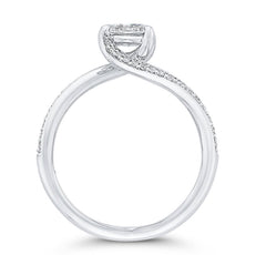 14 Karat White Gold Diamond Engagement Ring- Special Order Only