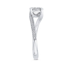 14 Karat White Gold Diamond Engagement Ring- Special Order Only