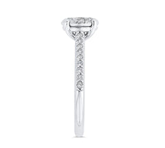 14 Karat White Gold Diamond Engagement Ring- Special Order Only