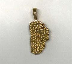 Large 14kt Yellow Gold Lake Tahoe Pendant with Opal