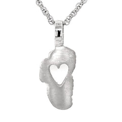 Large Sterling Silver "In Love with Lake Tahoe" Pendant with a Satin F