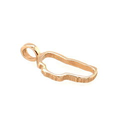 Large 14KYG Lake Tahoe Outline Pendant