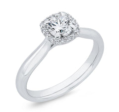 14 Karat White Gold Diamond Engagement Ring- Special Order Only
