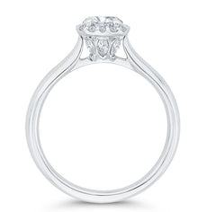 14 Karat White Gold Diamond Engagement Ring- Special Order Only