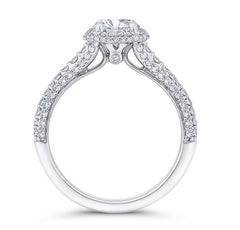 14 Karat White Gold Diamond Engagement Ring- Special Order Only