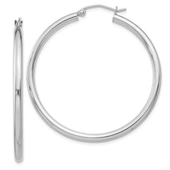Sterling Silver Hoop Earrings- 42mm