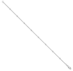 14kt White Gold Diamond Bracelet- 7 Inches