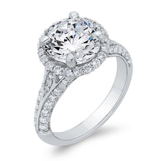 14 Karat White Gold Diamond Engagement Ring- Special Order Only