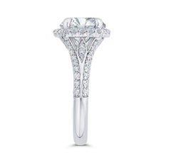 14 Karat White Gold Diamond Engagement Ring- Special Order Only