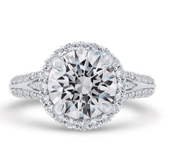 14 Karat White Gold Diamond Engagement Ring- Special Order Only