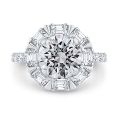 14 Karat White Gold Diamond Engagement Ring- Special Order Only