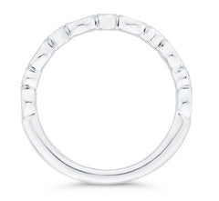 14 Karat White Gold Diamond Wedding Band- Special Order Only
