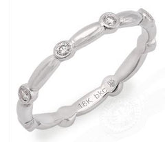 14 Karat White Gold Wedding Band