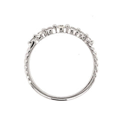 14 Karat White Gold Diamond Ring