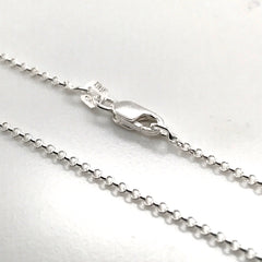 16" Sterling Silver 1.3mm Rolo Chain
