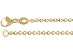 14kt Yellow Gold Rolo Chain- 16"
