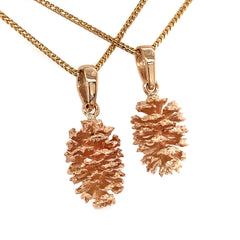 14 Karat Yellow Gold Alder Pine Cone Pendant -3.0g