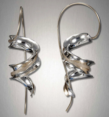 Two-Toned Ribbon Earrings
