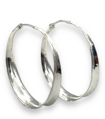 Sterling Silver Hoop Earrings From a Californian Artist