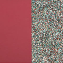 25MM Bracelet Leather - Soft Raspberry/Multicolored Glitter