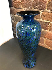 "Jungle" Blue/Green Glass Vase