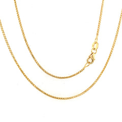 18 14 Karat Yellow Gold Diamond Cut Franco Chain