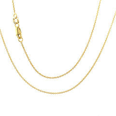 14kt Yellow Gold Rolo Chain- 18"