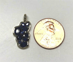 Medium 14KYG Lake Tahoe Pendant w/ Sapphires & Diamonds