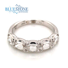 14K White Gold Ring w/ 1.25cttw of LG Diamonds(size 6.5)