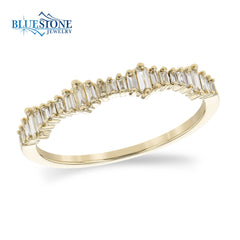 14 Karat Gold Baguette Diamond Ring - Sz. 7