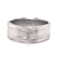 Sterling Silver and Diamond Ring