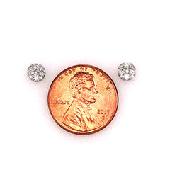 14 Karat White Gold 0.27 Carat Diamond Earrings