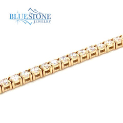 14 Karat Yellow Gold Tennis Bracelet with Round Lab Grown Diamonds - 2.03CTW