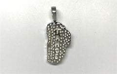 Large Sterling Silver Lake Tahoe Pendant with Lapis.
All stones will