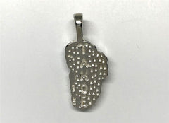 Medium Sterling Silver Lake Tahoe Pendant with Lapis. Measures approxi