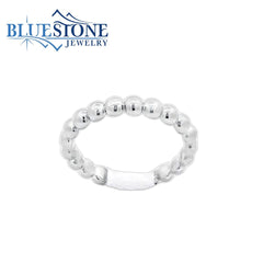 Silver Bubble Ball Ring- Sz. 7.5