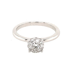 14 Karat White Gold Diamond Engagement Ring