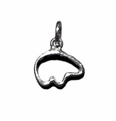 Small Sterling Silver Outline of Bear Charm
Bear Measures 1/2 inch wi
