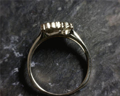 Medium 14KYG Lapis Lake Tahoe Ring - Size 6.75