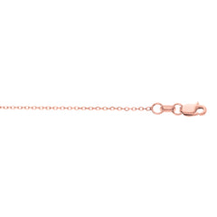 14K Gold 0.87Mm Diamond Cut Cable Chain