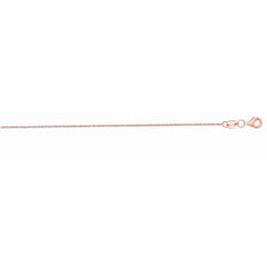 14K Gold 1.1Mm Diamond Cut Cable Chain