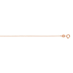14K Gold 0.97Mm Oval Cable Chain