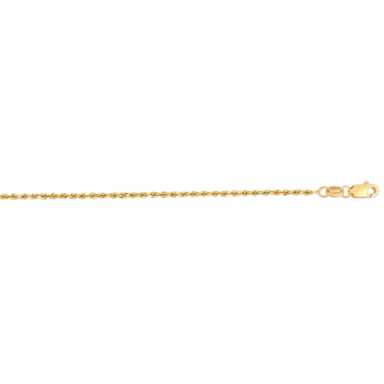 14K Gold 1.4Mm Diamond Cut Royal Rope Chain