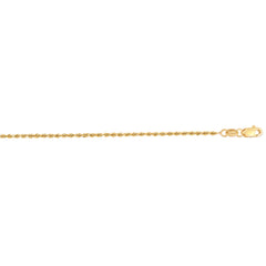 14K Gold 1.4Mm Diamond Cut Royal Rope Chain